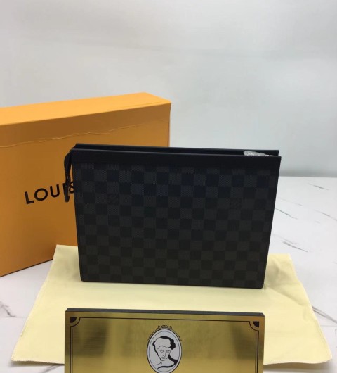 루이비통 다미에 포쉐트 보야주 클러치 MM N41696