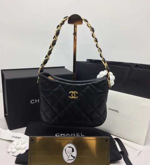샤넬 22K CC로고 호보 핸드백 as3562