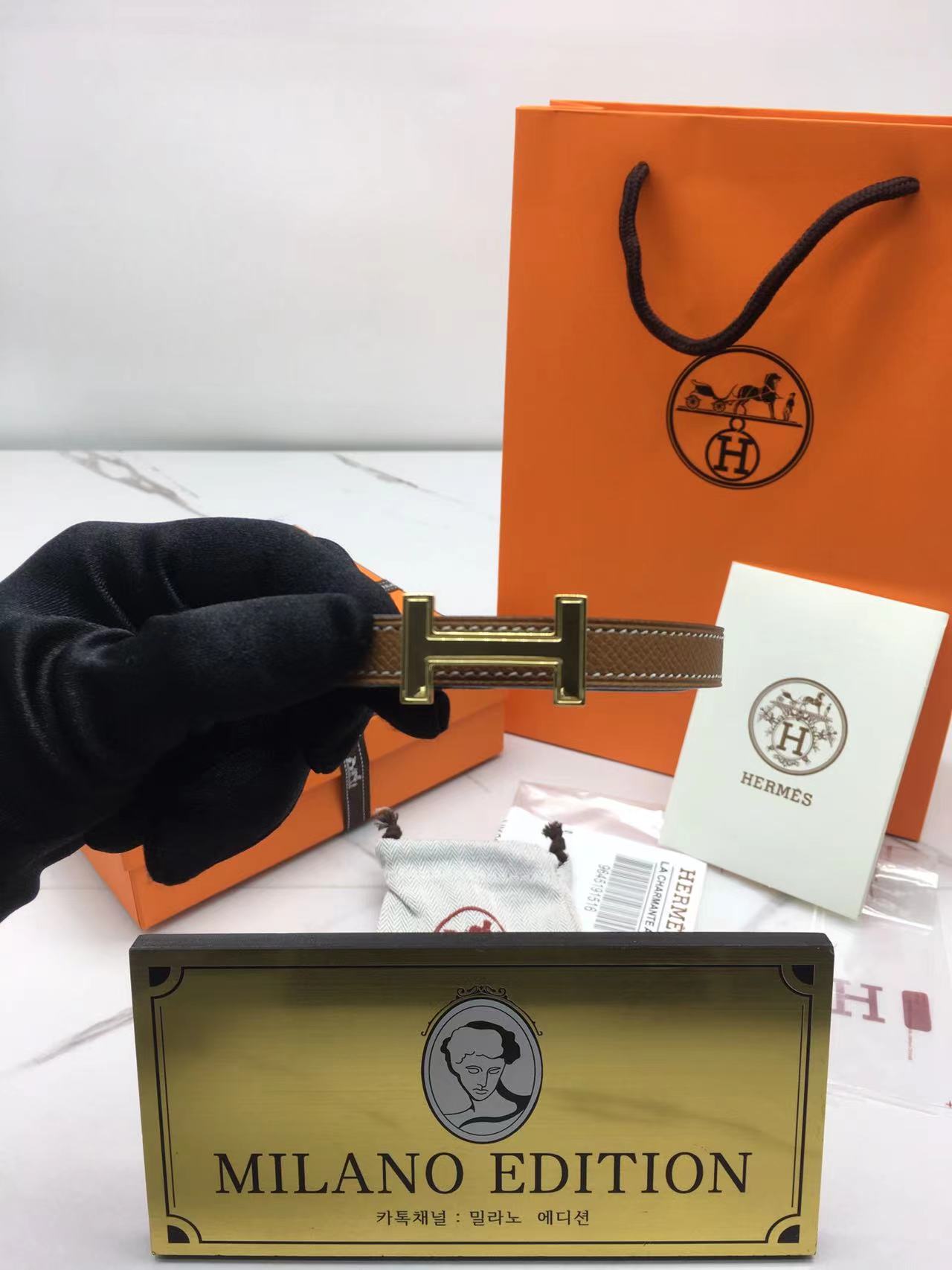 에르메스 포커스 벨트 (버클 1.3cm)