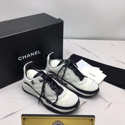 샤넬 믹스드파이버 스니커즈 21FW 화이트