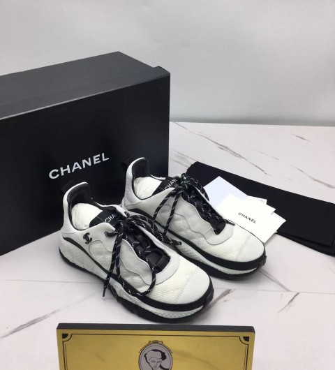 샤넬 믹스드파이버 스니커즈 21FW 화이트