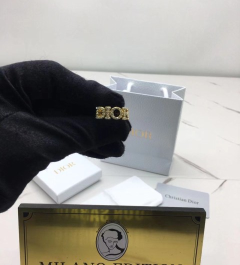 디올 dior 레터링 다이아 반지