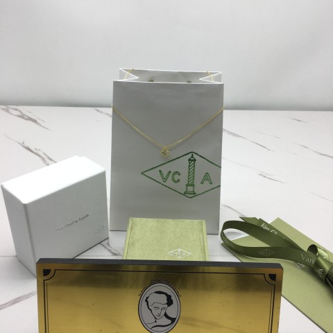 반클리프 앤 아펠 알함브라 목걸이 (스위트) (V-gold소재) (줄 컬러 옐로우골드)