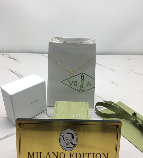 반클리프 앤 아펠 알함브라 목걸이 (스위트) (V-gold소재) (줄 컬러 옐로우골드)