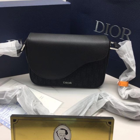 디올 CD 오블리크 새들 메신저백