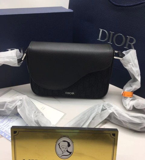 디올 CD 오블리크 새들 메신저백