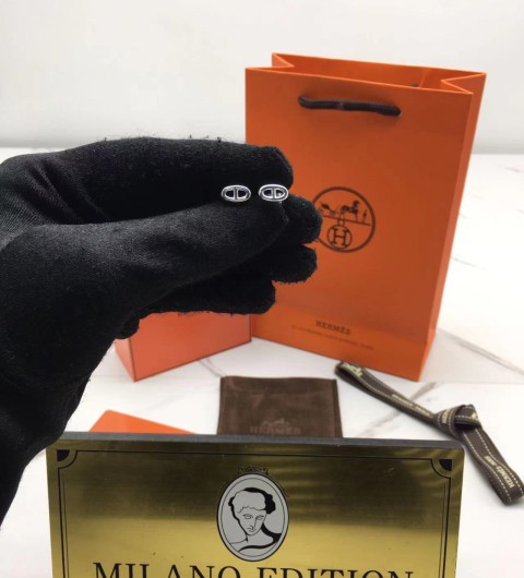 에르메스 hermes 샹달 귀걸이 (V-gold소재) (컬러 화이트골드)