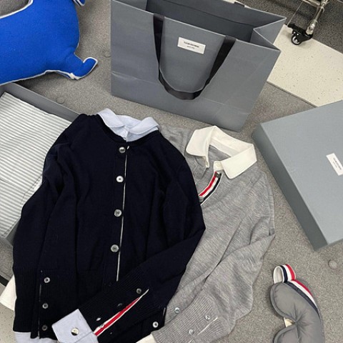 [TJ공장] 톰브라운 여성 셔츠가디건 (2color)
