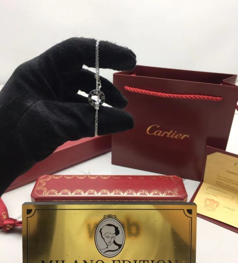 까르띠에 cartier 러브 브레이슬릿 (컬러 화이트골드)