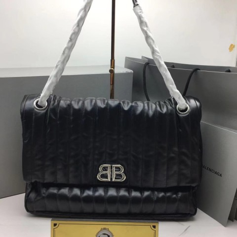 발렌시아가 blcg BB 모나코 라지 퀼트 체인백