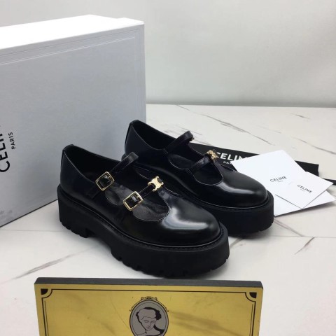 셀린느 23ss celine 트리오페 스트랩 로퍼 (굽 5cm)
