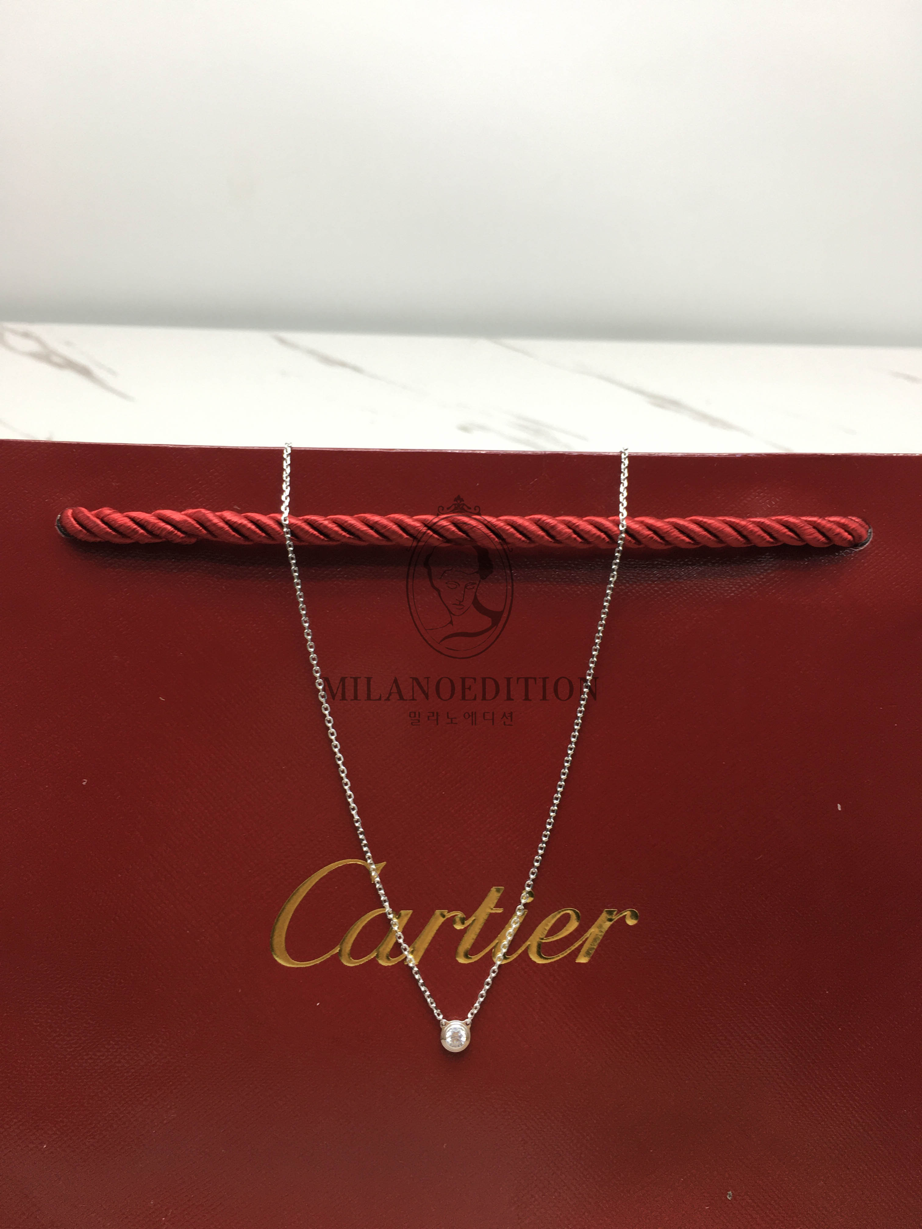 까르띠에 cartier 다무르 목걸이 (화이트골드)