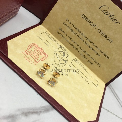 까르띠에 cartier 솔리테어 스터드 귀걸이 (컬러 로즈골드)