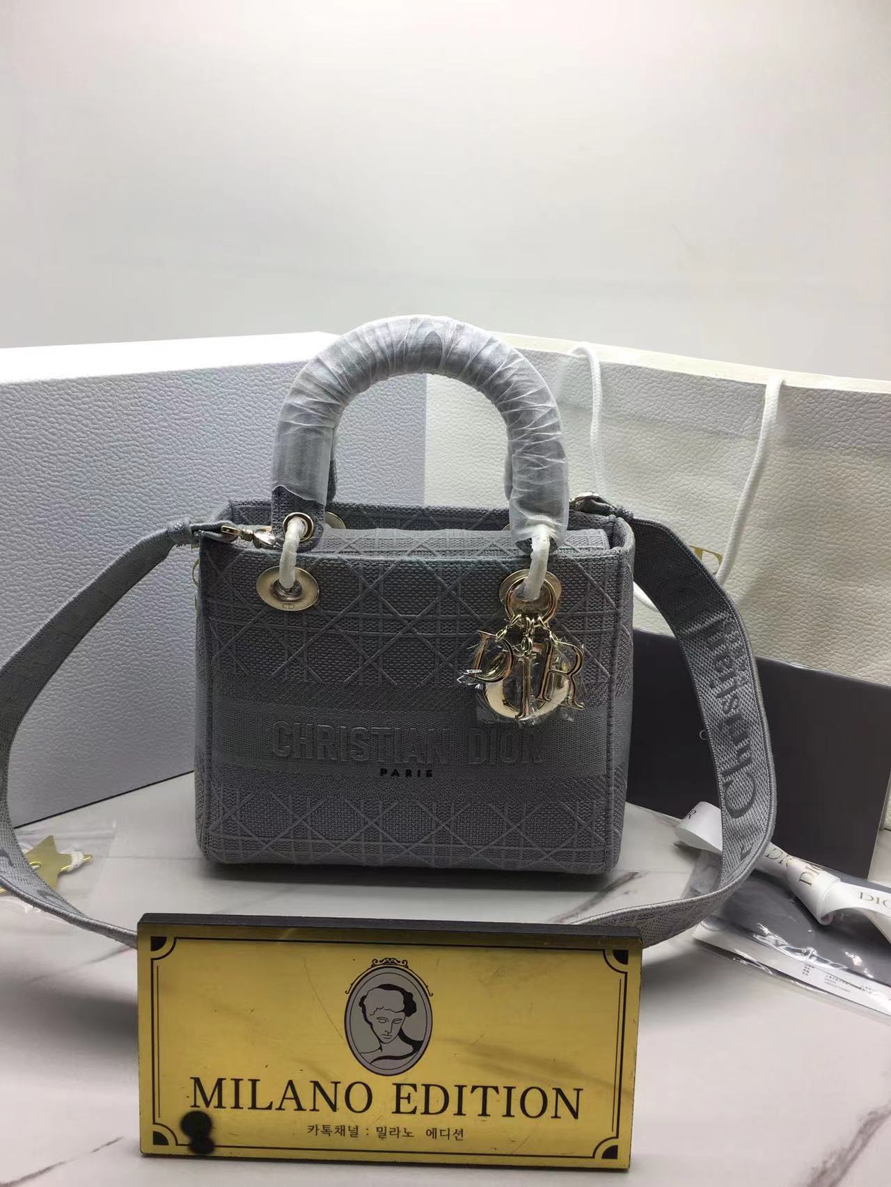 디올 레이디백 패브릭