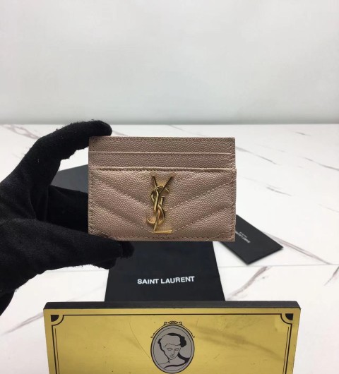 생로랑 모노그램 퀼팅 카드홀더 423291