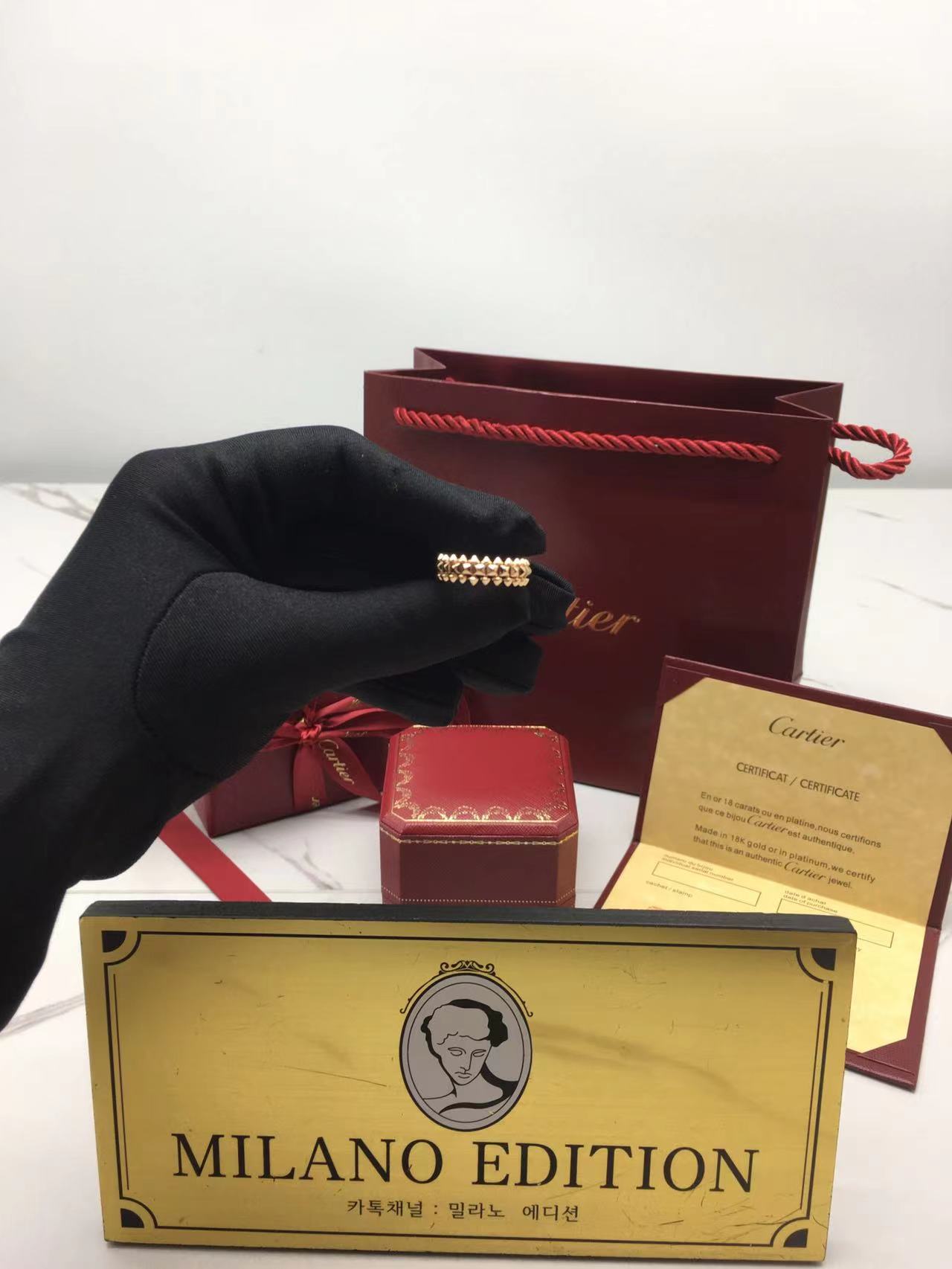 까르띠에 클래쉬 반지 (컬러 로즈골드)