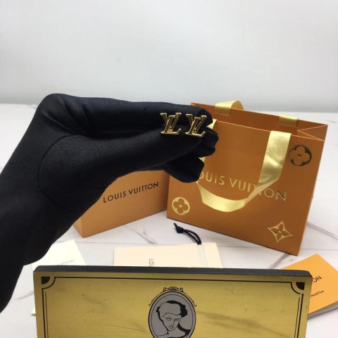 루이비통 LV 아이코닉 귀걸이 (컬러 옐로우골드)