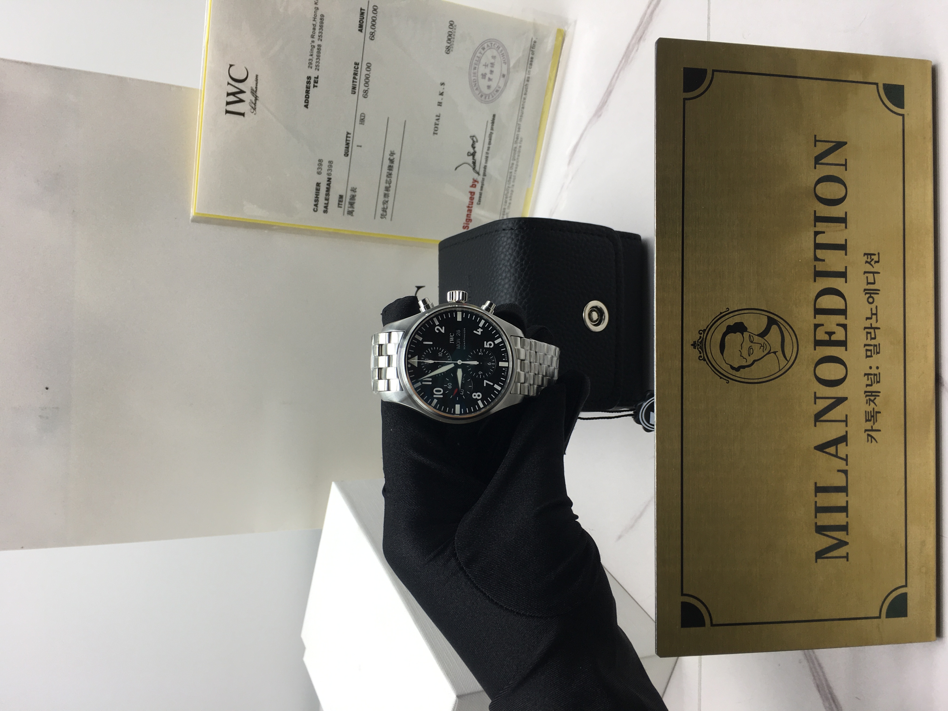 IWC 파일럿 크로노 블랙