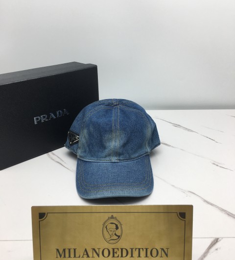 프라다 데님 볼캡