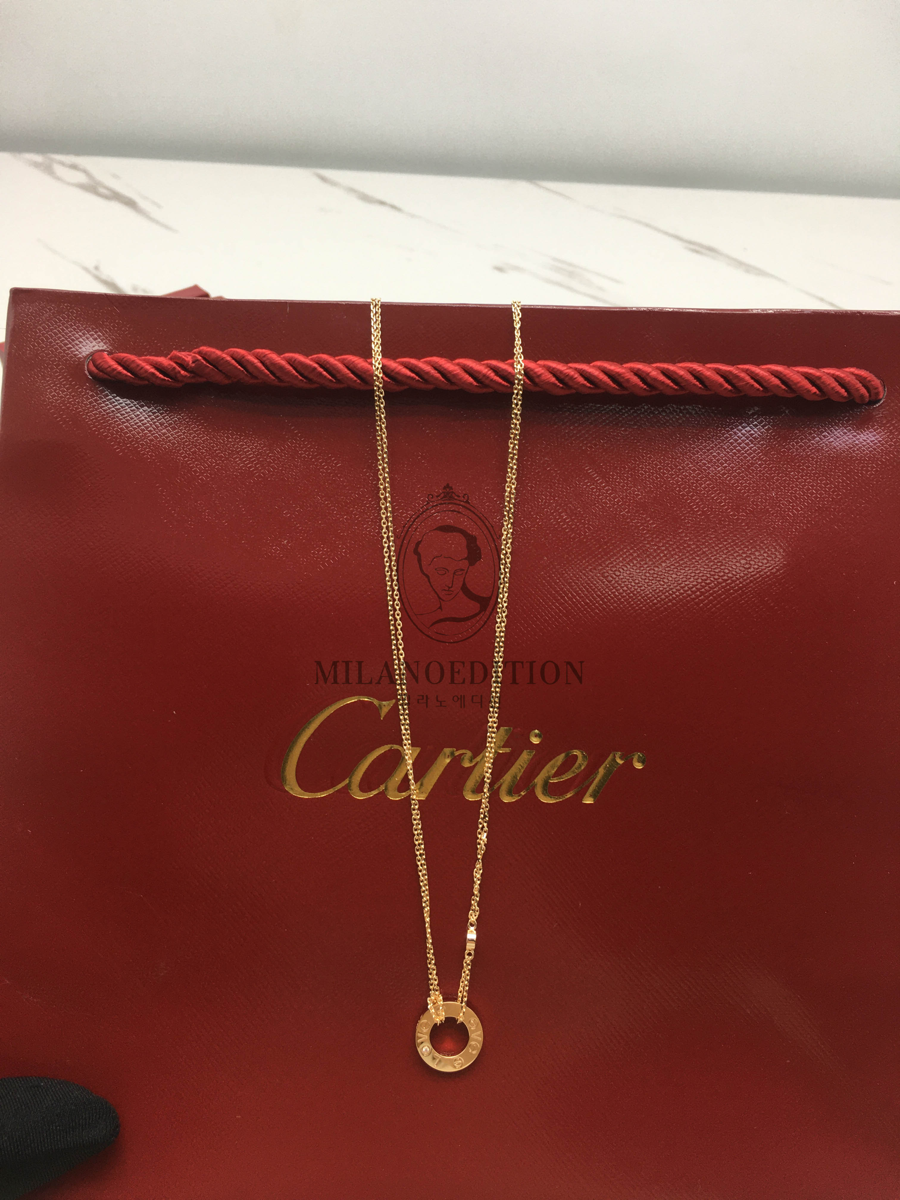 까르띠에 cartier 러브 목걸이 (컬러 로즈골드)
