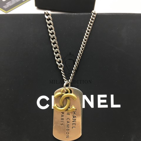샤넬 cc tags 레터 체인 빈티지 목걸이