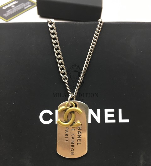 샤넬 cc tags 레터 체인 빈티지 목걸이